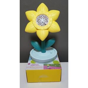 Sun Squad Light Up Flower Pot Bubble Maker Kids Toy w/ Sound Outdoor Party Toy
